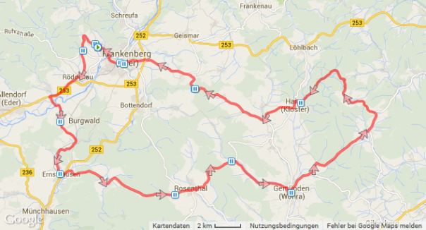 Radfahren Burgwald-Kellerwaldrunde über Dodenhausen 26.04.2014